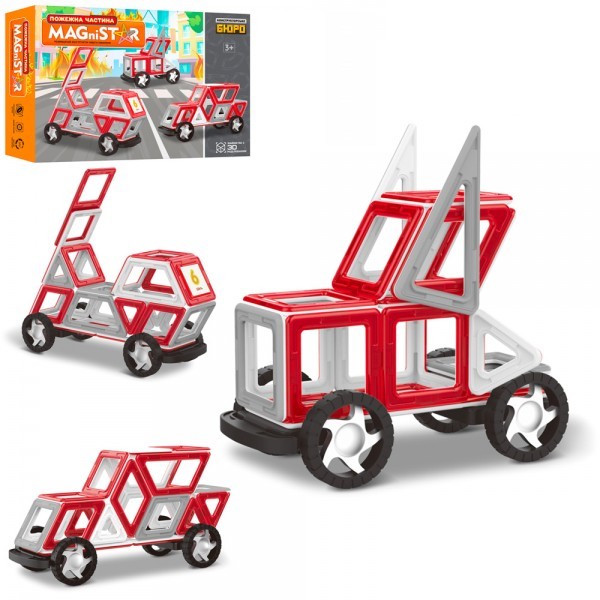 

Конструктор магнитный Limo Toy Транспорт KB-1016 53 детали