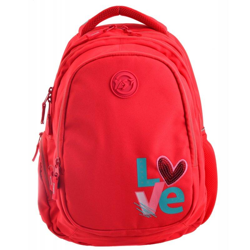 

Рюкзак школьный Yes Т-22 Step One Love красный 31х45х15 см 20.5 л (556483)