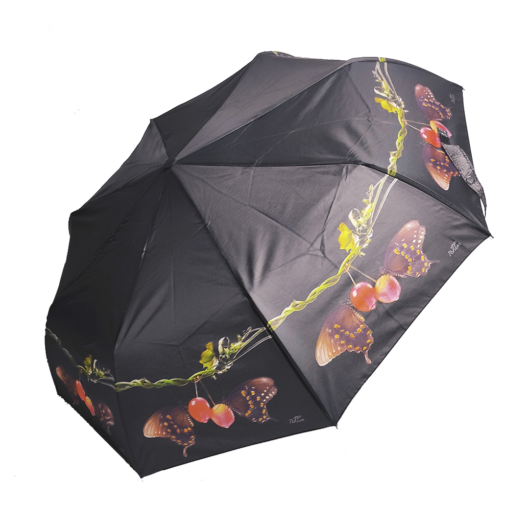 

Зонт женский полуавтомат Toprain Black Butterflies Cherry TR-882 (7308)