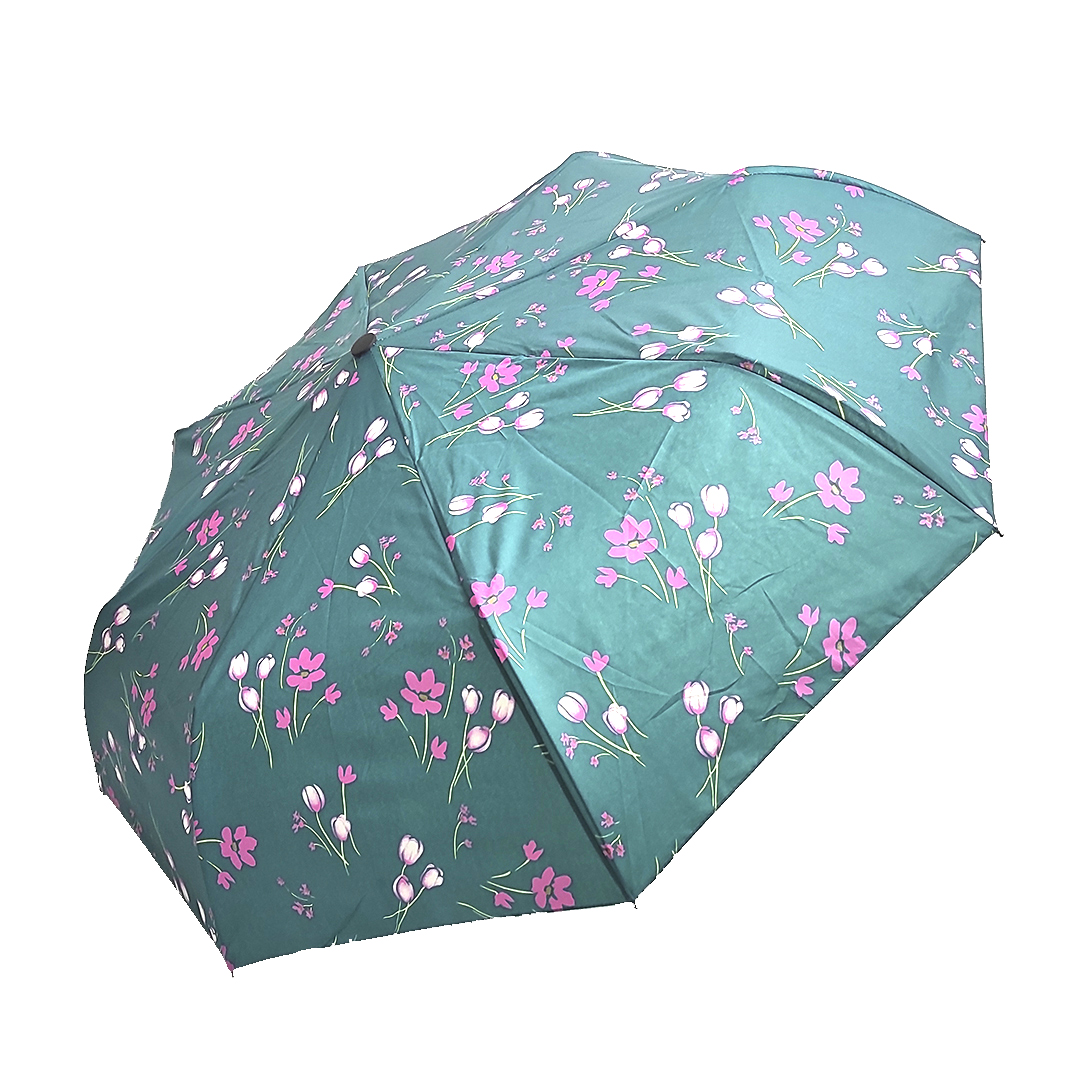 

Зонт женский полуавтомат Toprain Flowers Green TR-882 (3979)