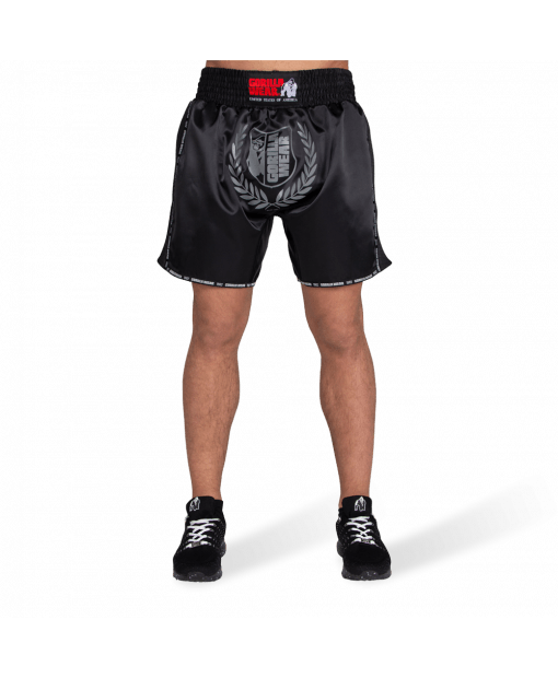

Шорты Gorilla Wear Murdo Muay Thai / Kickboxing Shorts L Черно-серые (9094890003)
