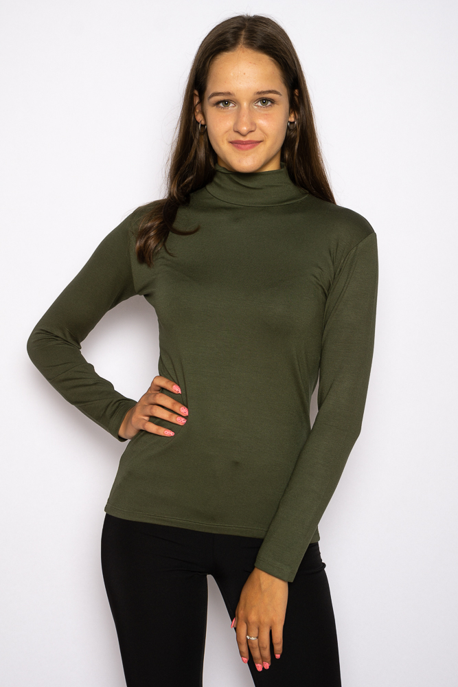 

Гольф женский однотонный Time of Style 620f009 - Хаки, Гольф женский однотонный Time of Style 620f009 S-M Хаки