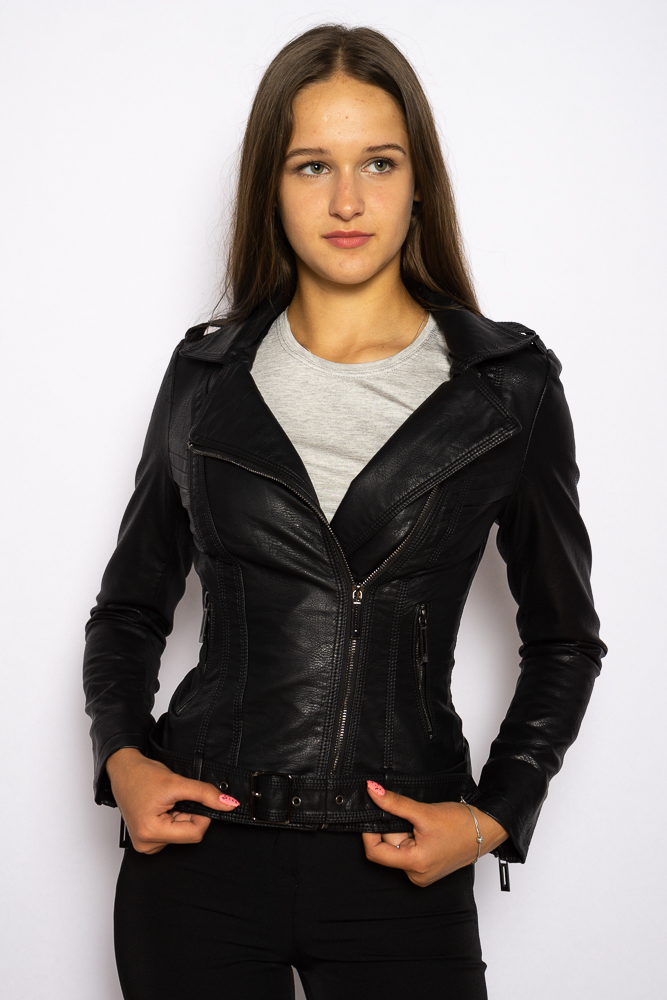 

Куртка-косуха женская Time of Style 215p2005  Черный, Куртка-косуха женская Time of Style 215p2005 S Черный