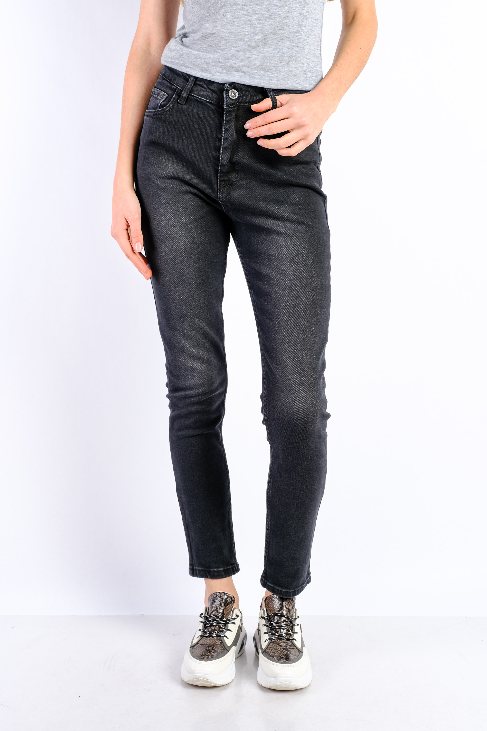 

Джинсы женские батал Time of Style 222P767 30 Графит
