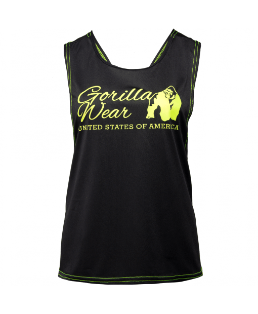 

Майка Gorilla Wear Odessa Cross Back Tank Top  Черная/Неоново-салатовая, Майка Gorilla Wear Odessa Cross Back Tank Top XS Черная/Неоново-салатовая