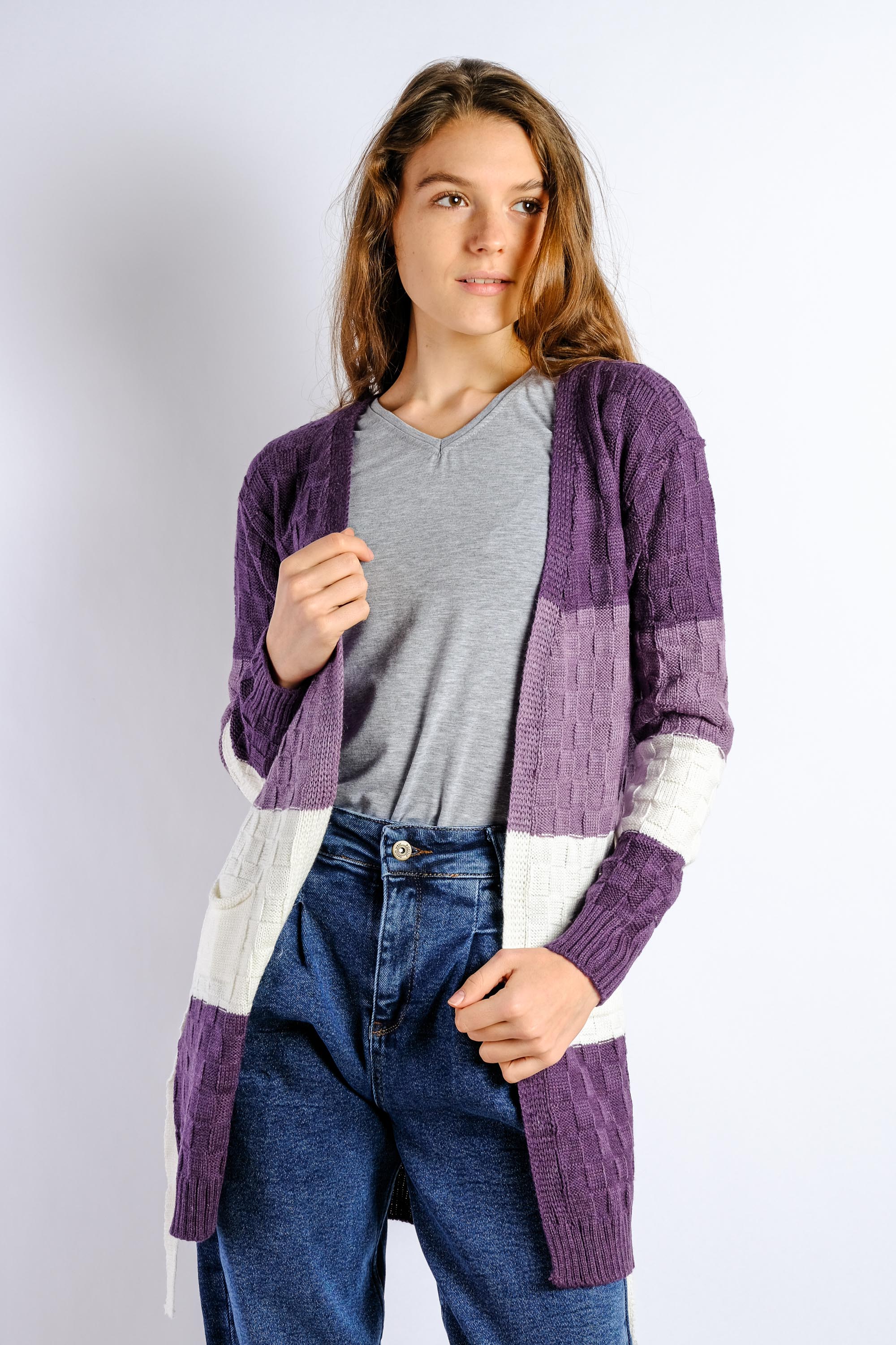 

Кардиган женский Time of Style 85F521-2 One size Фиолетово-сиреневый