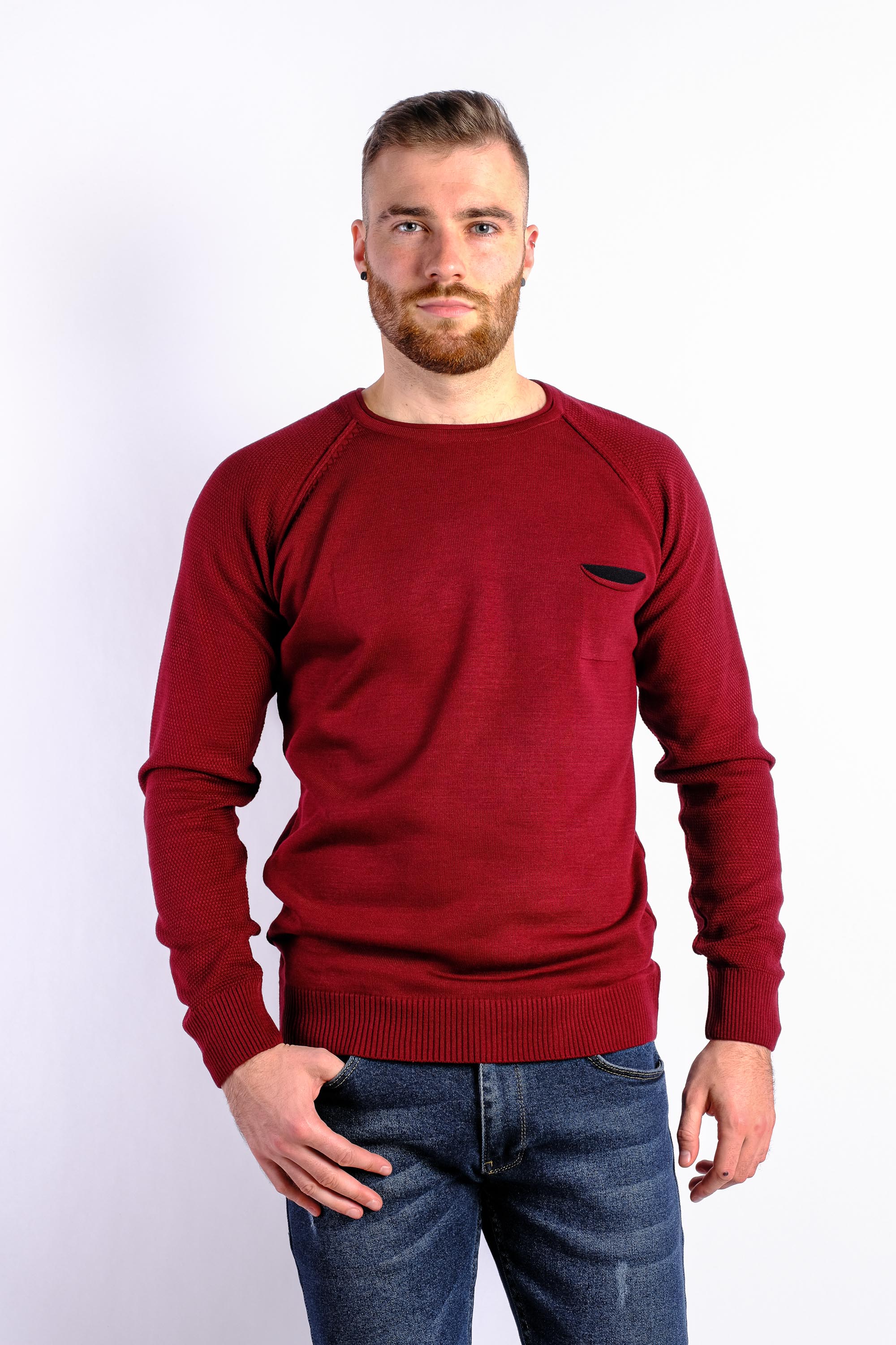 

Джемпер мужской Time of Style 85F542-5  Бордовый, Джемпер мужской Time of Style 85F542-5 XL Бордовый