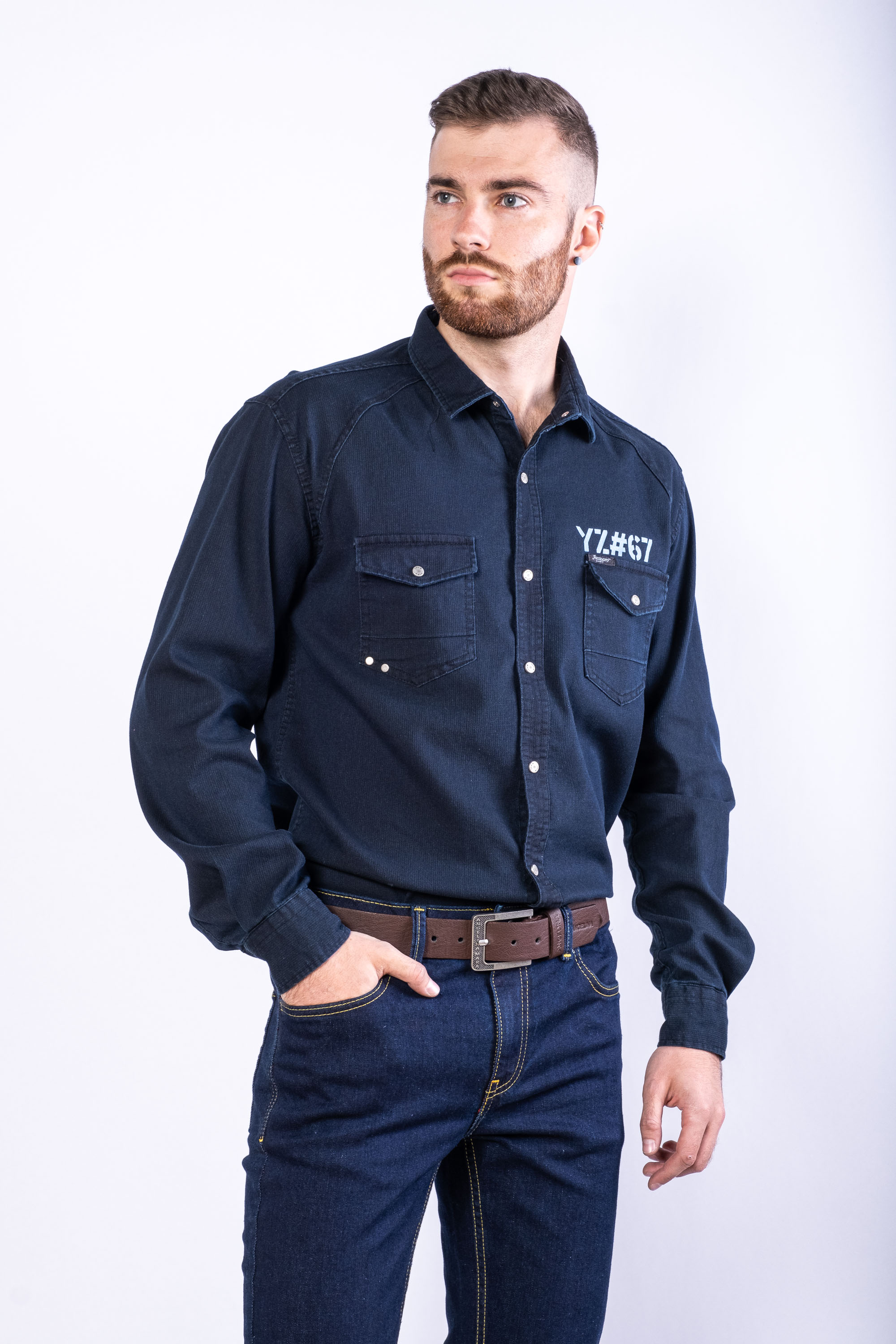 

Рубашка Time of Style 644F024  Чернильный, Рубашка Time of Style 644F024 M Чернильный