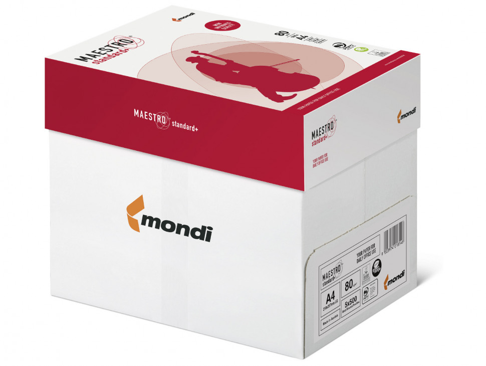 

Бумага офисная А4, 80 г/м2, Maestro Standard 5 упаковок
