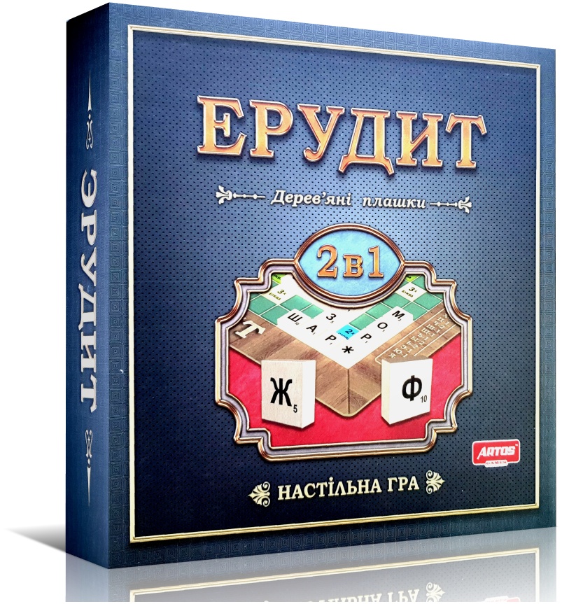 

Эрудит. Настольная игра в слова. Деревянные плашки | Artos