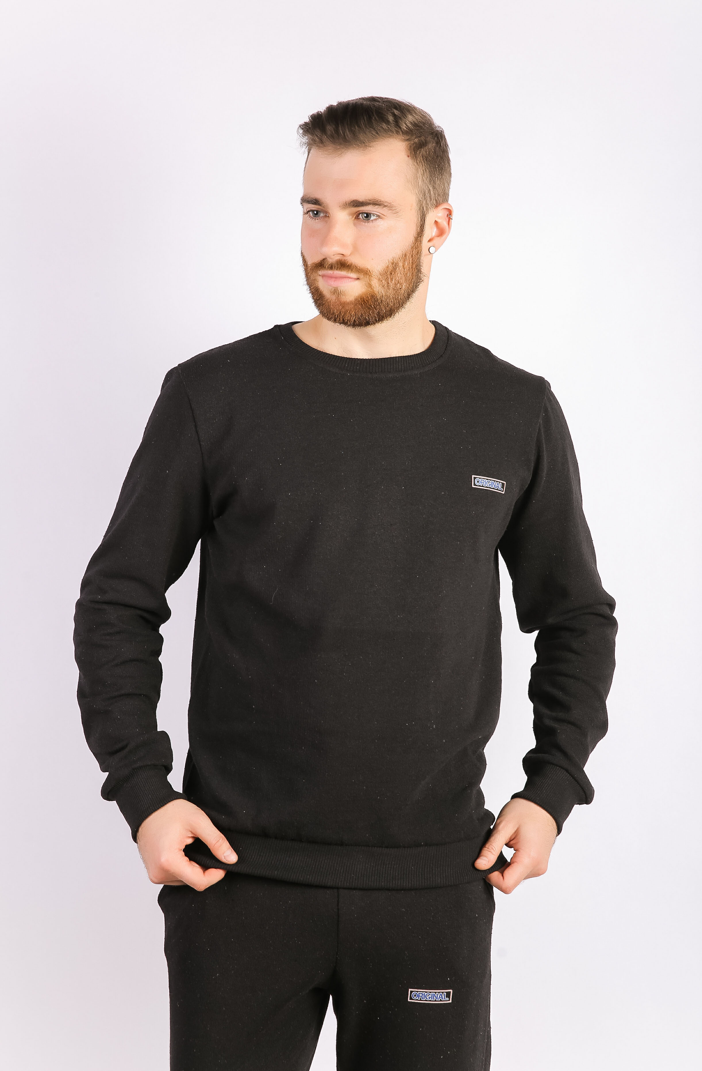 

Свитшот мужской черный Time of Style 85F551-1  Черный, Свитшот мужской черный Time of Style 85F551-1 L Черный