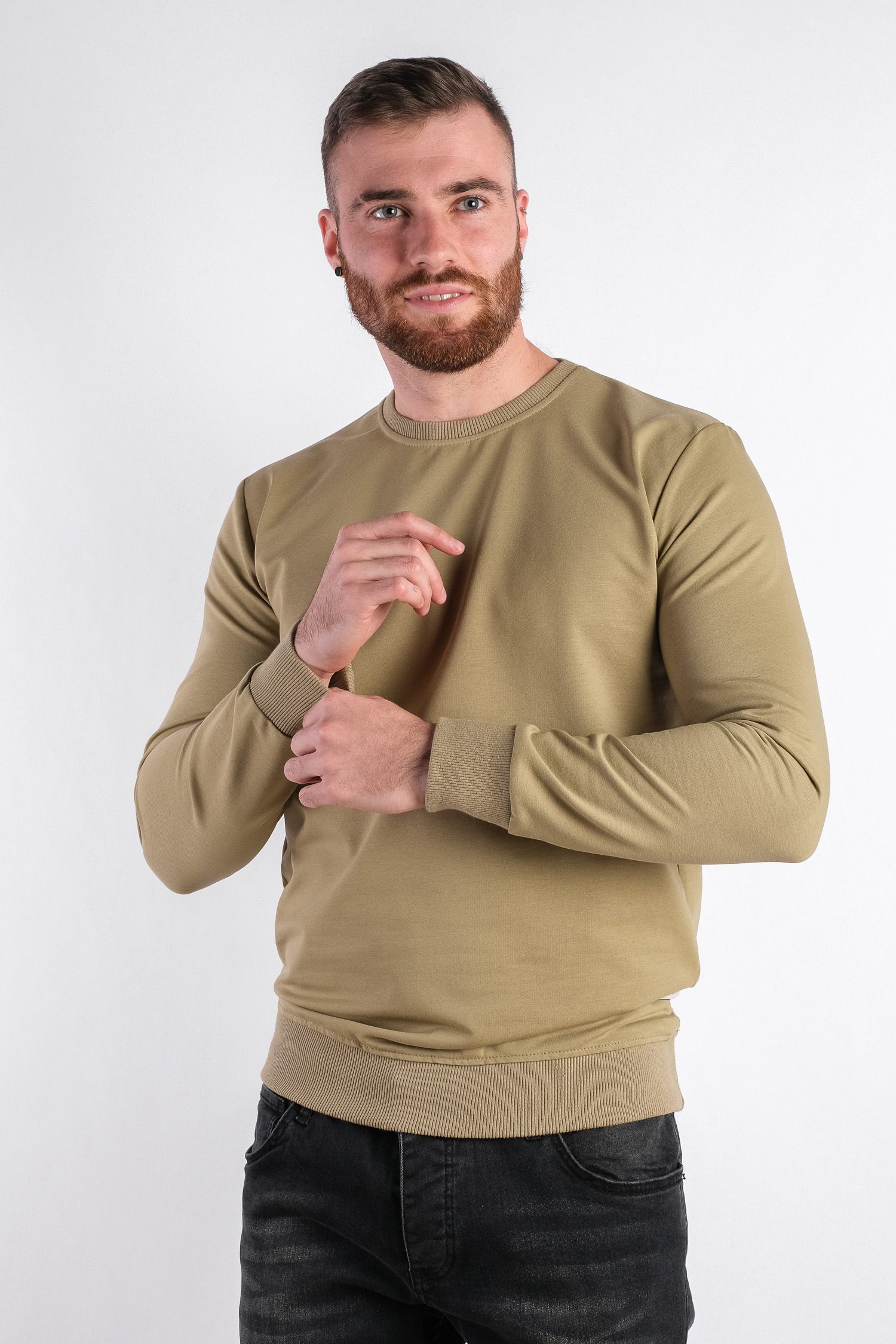 

Свитшот мужской оливковый Time of Style 711F1001-2 XL Оливковый