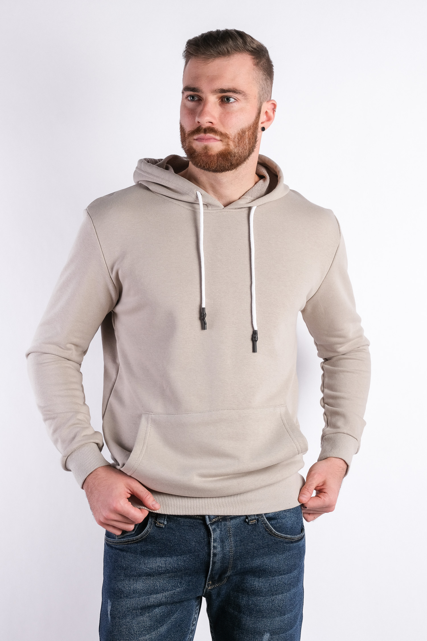 

Худи мужской цвет бежевый Time of Style 711F001-9 XXL Бежевый