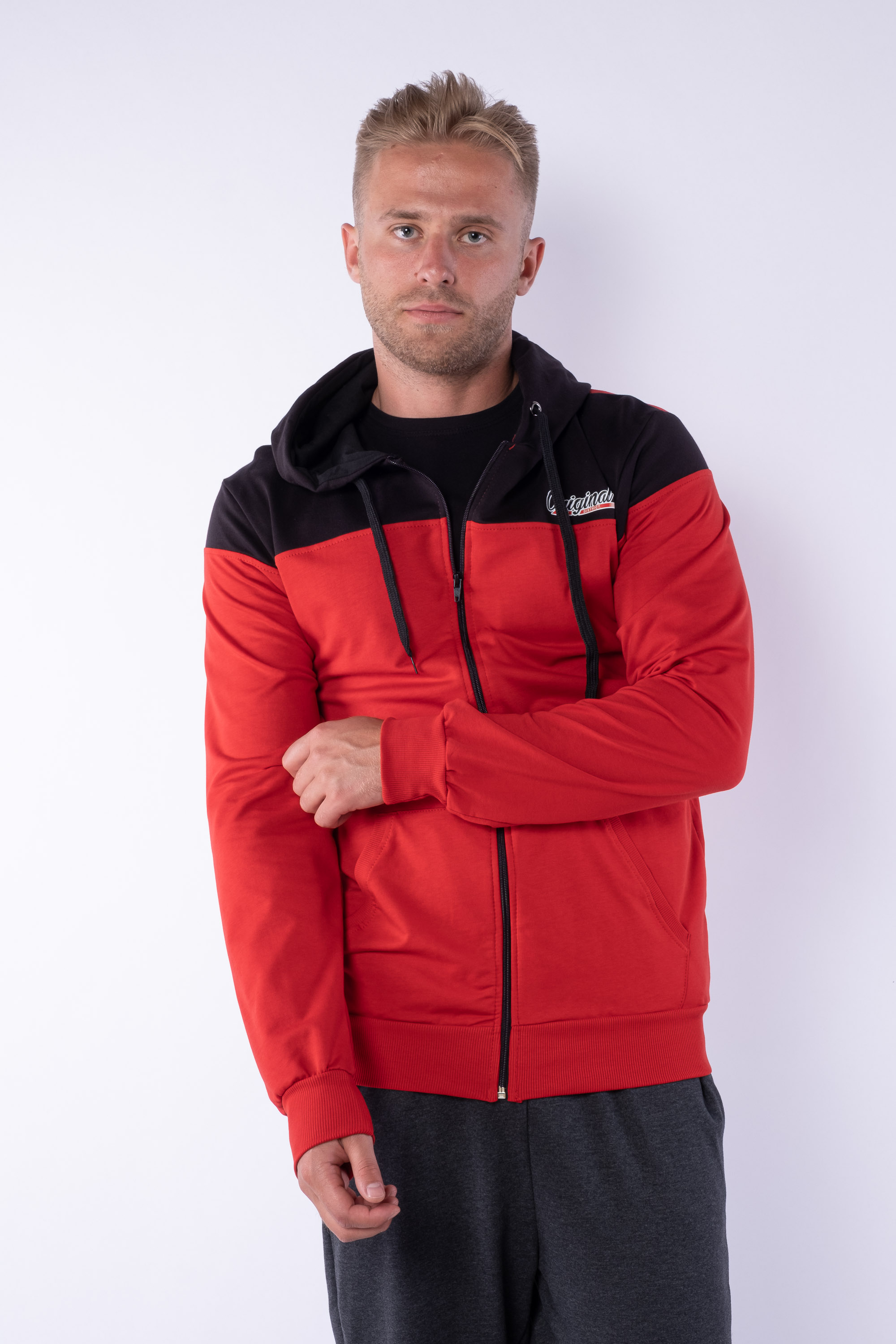 

Худи Time of Style 85F459  Красный/черный, Худи Time of Style 85F459 XL Красный/черный