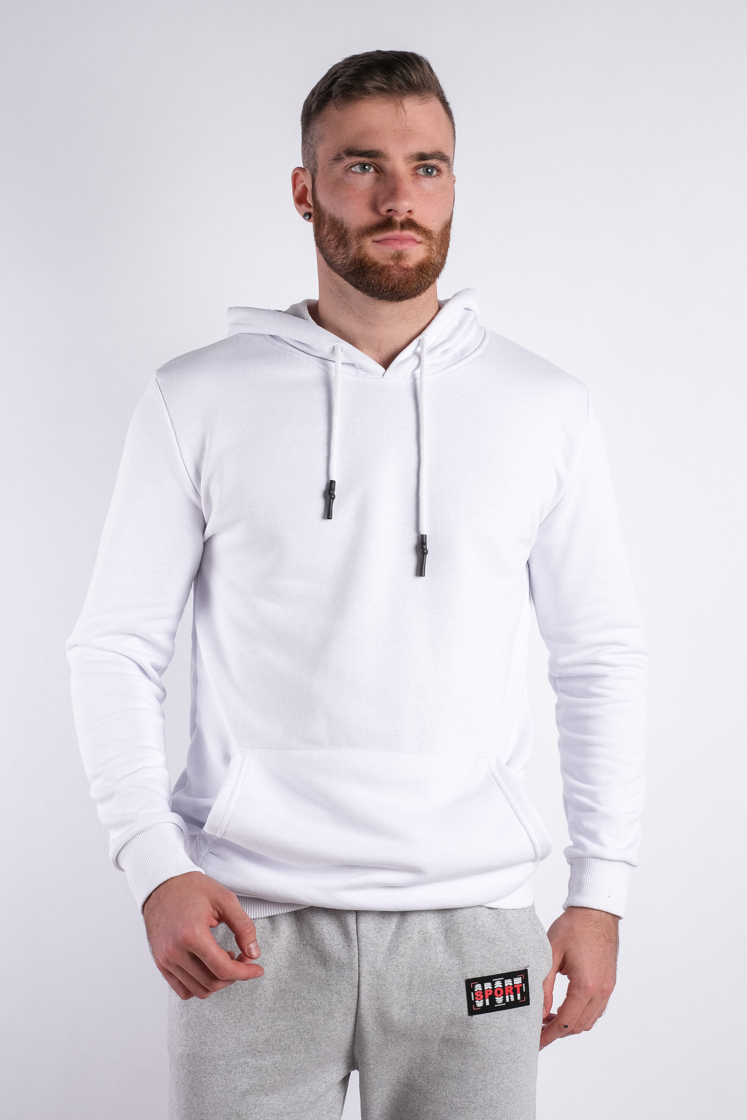

Белый мужской худи Time of Style 711F001-4 XL Белый