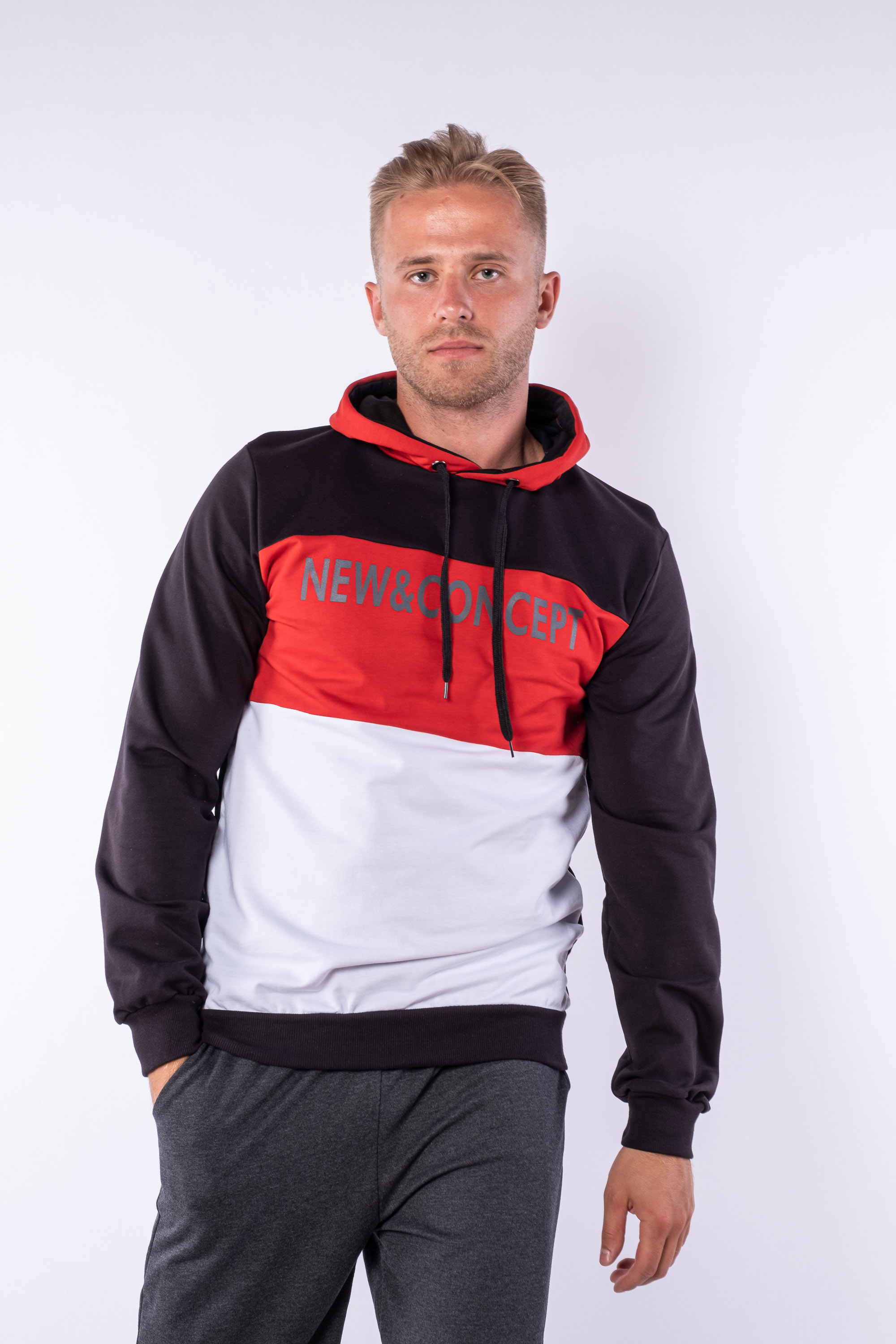 

Худи Time of Style 85F460 XXL Черный/красный