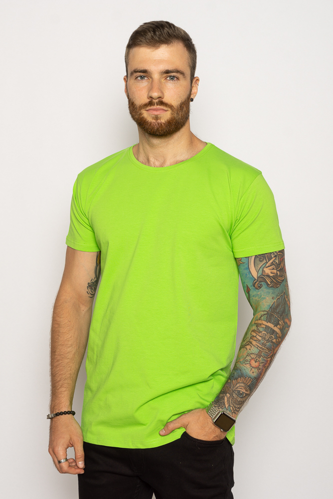 

Футболка однотонная Time of Style 85F298  Салатовый, Футболка однотонная Time of Style 85F298 XL Салатовый