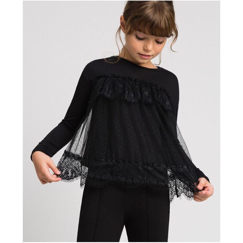 

Нарядная футболка TWIN SET 170 см Черный 2320