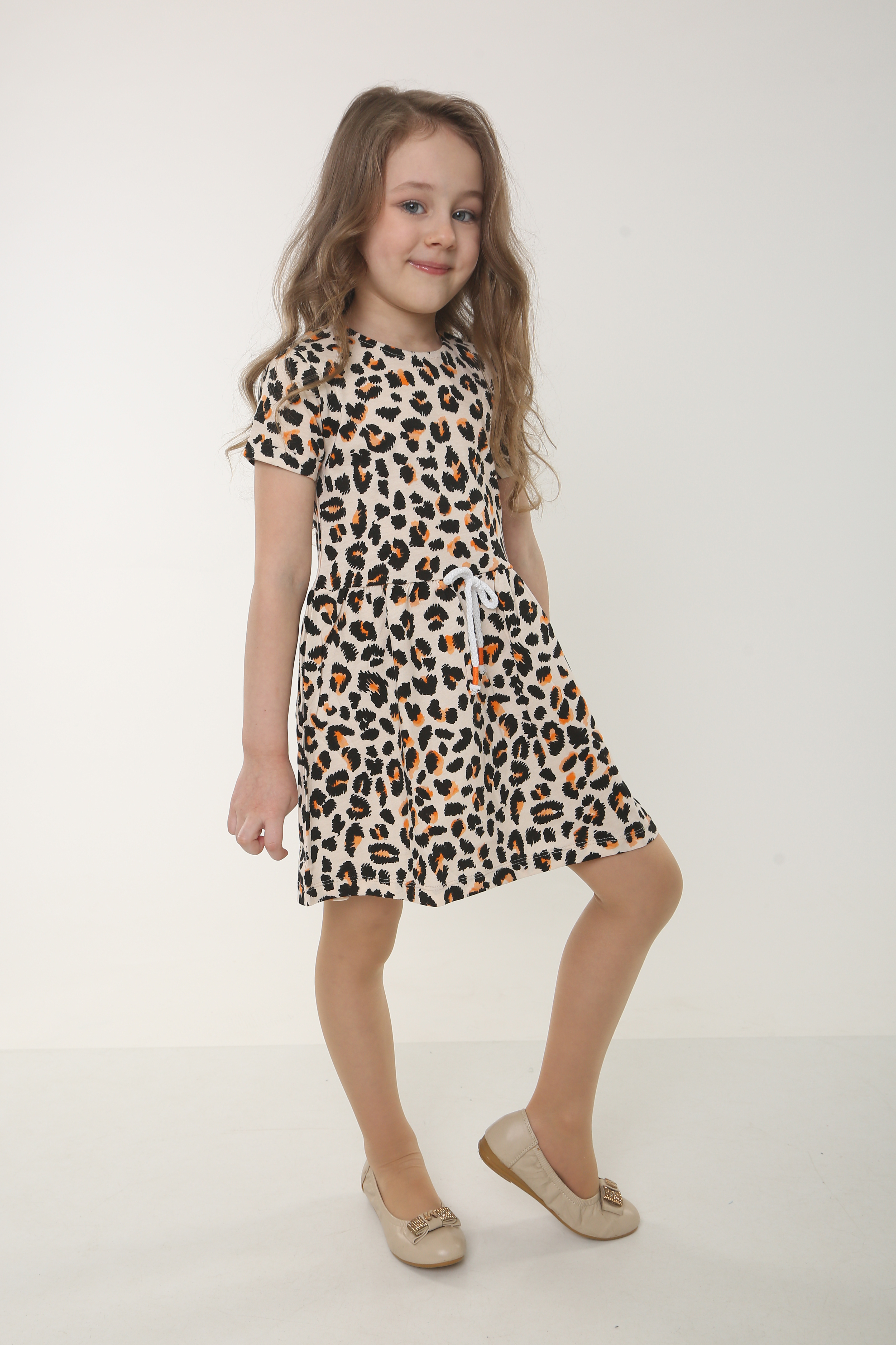 

Платье Wanex с принтом жирафа коричневое 92