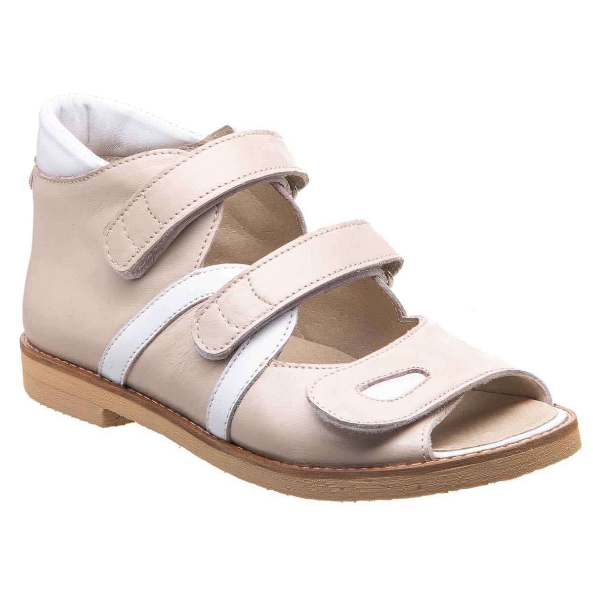 

Сандалии ортопедические KODO 511 (арт.KODO-511_beige/white), Бежевый с белым (40)