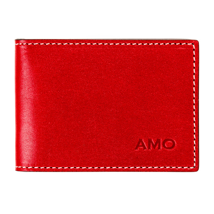 

Картхолдер-документница AMO ACCESSORI AMOy30031red из натуральной кожи Красный