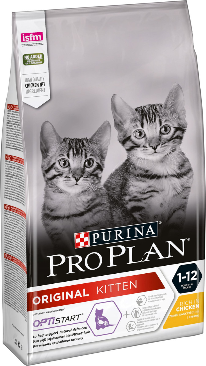 

Сухой корм для котят Purina Pro Plan Original с курицей 10 кг (7613036505307)