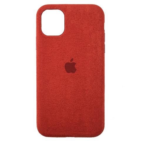 

Чехол Без бренда Alcantara для iPhone 12 mini Red