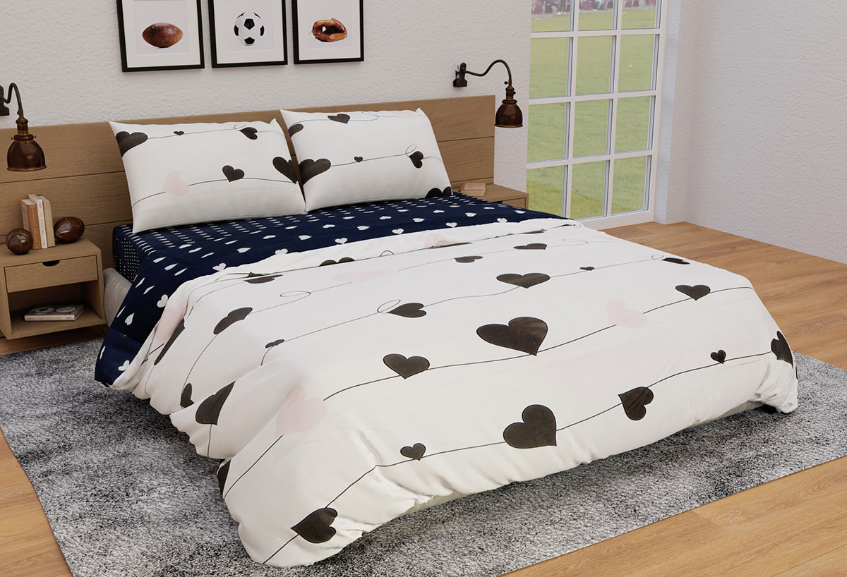 

Постельное белье Ранфорс Органик Р 540Д Leleka-Textile двуспальный цветной (1709/5147)