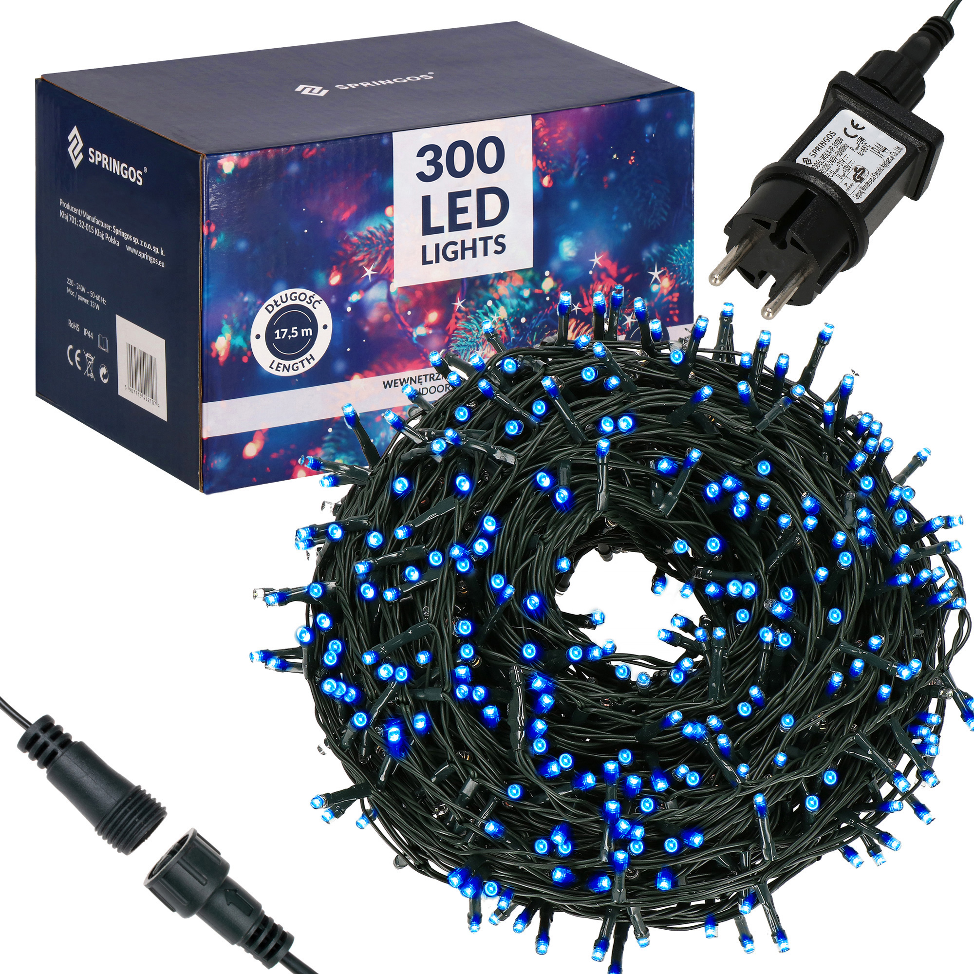 

Гірлянда вулична (зовнішня) Springos 15 м 300 LED CL0323 Blue