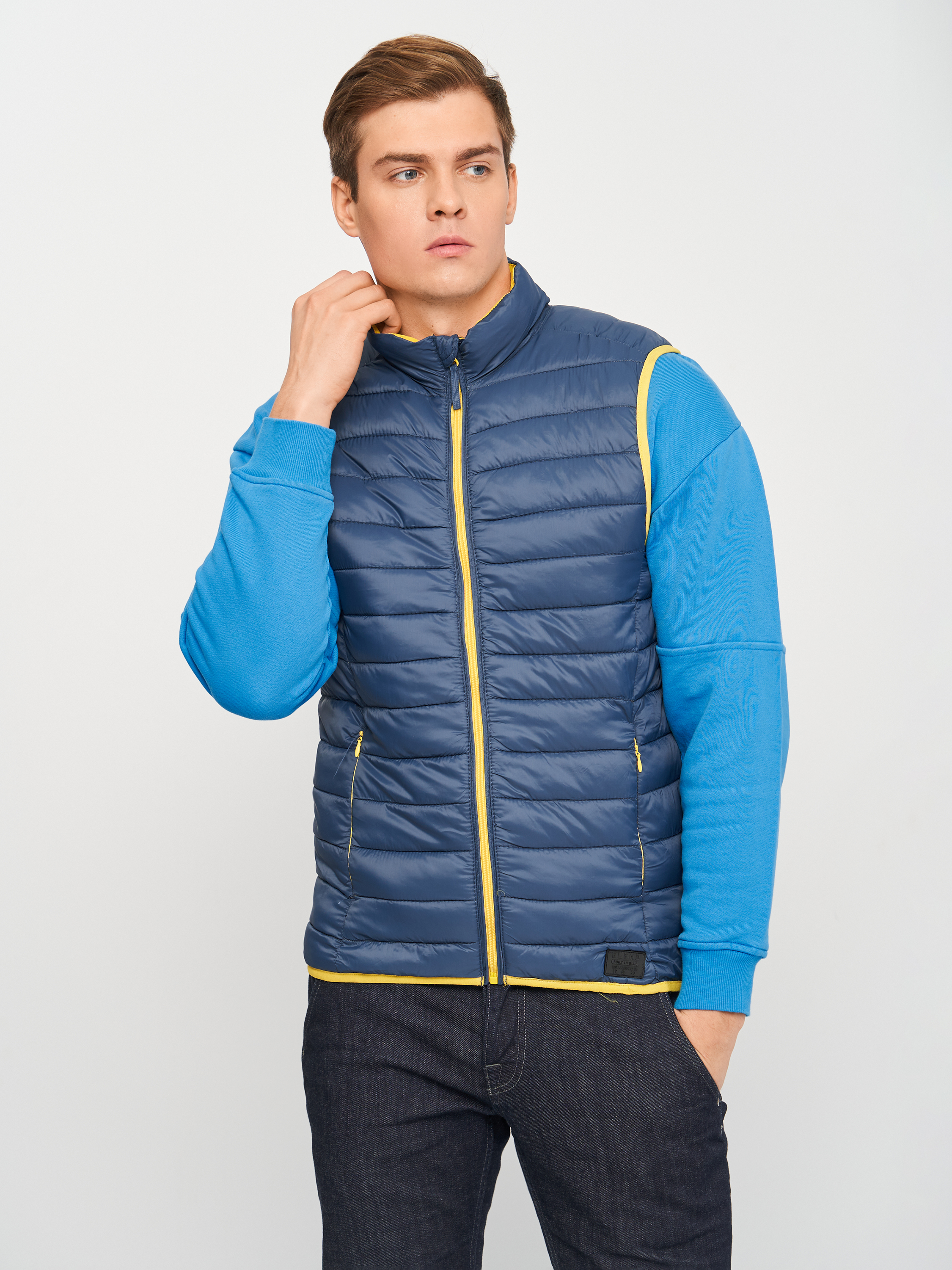 

Жилет Blend XAZ218001ZFUM  Желто-синий, Жилет Blend XAZ218001ZFUM L Желто-синий