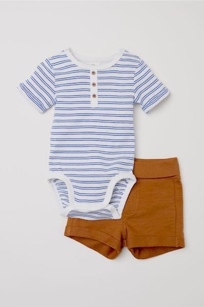 

Комлект (боді + шорти) H&M 1М (hm 0618426001)