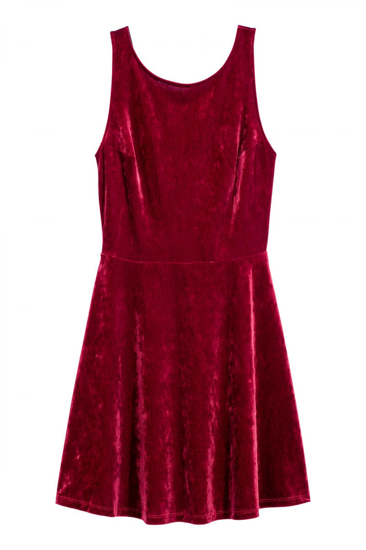 

Короткое платье H&M  Красное, Короткое платье H&M 46 Красное