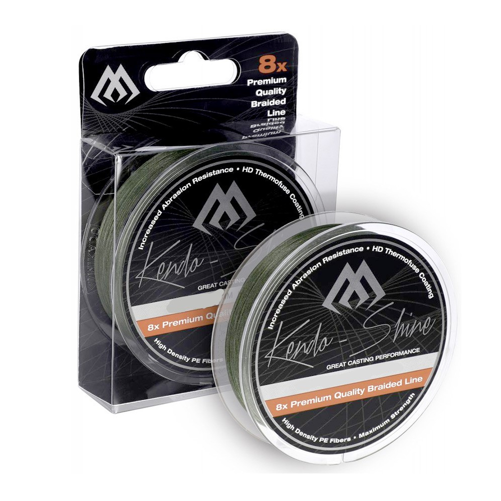 

Шнур Mikado Kendo Shine Braid 150m 0.18mm 17.81kg green (ZKS00G-150-018)