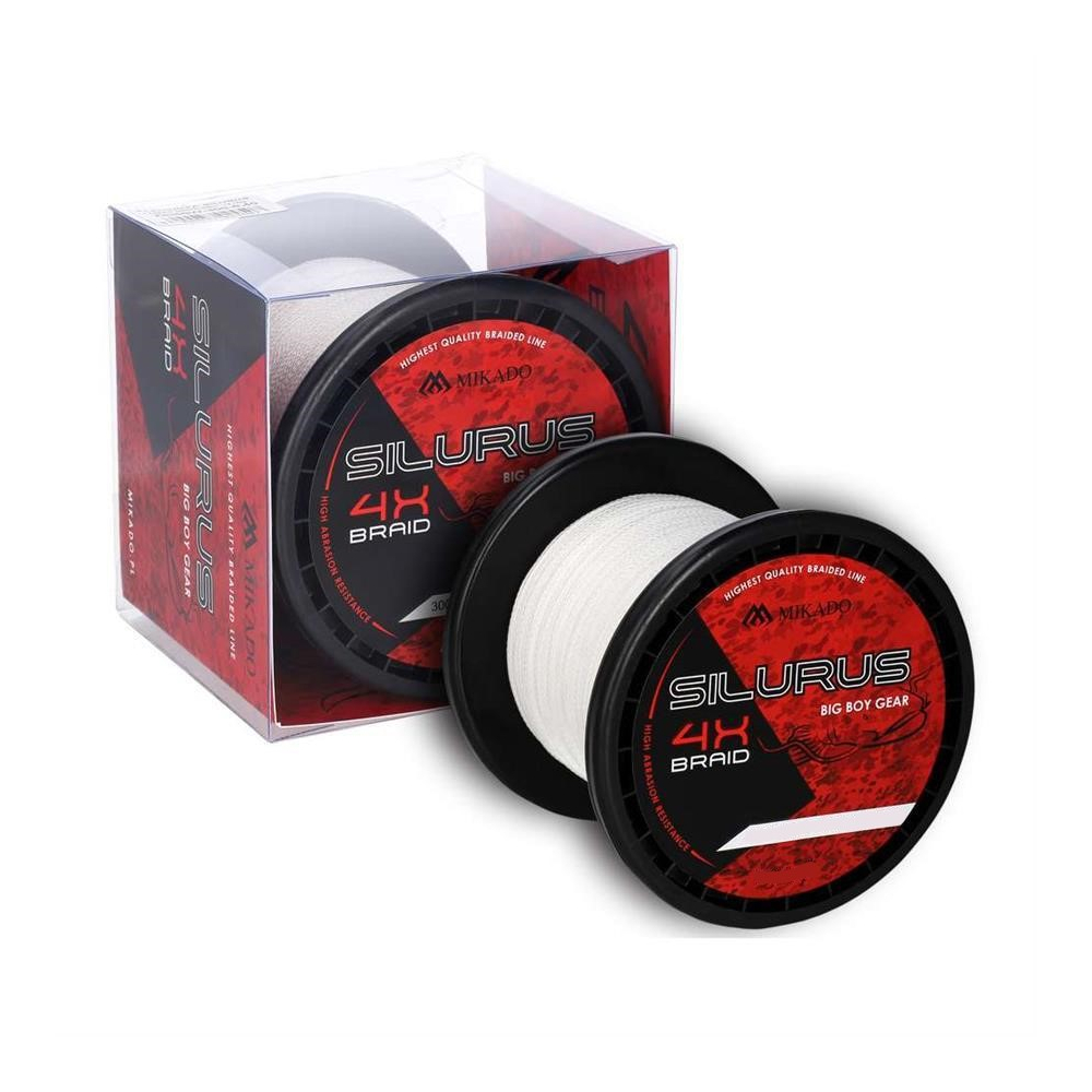 

Шнур Mikado Silurus 4x Braid 300m 0.35mm 33.40kg white (ZSI00W-300-0.35)