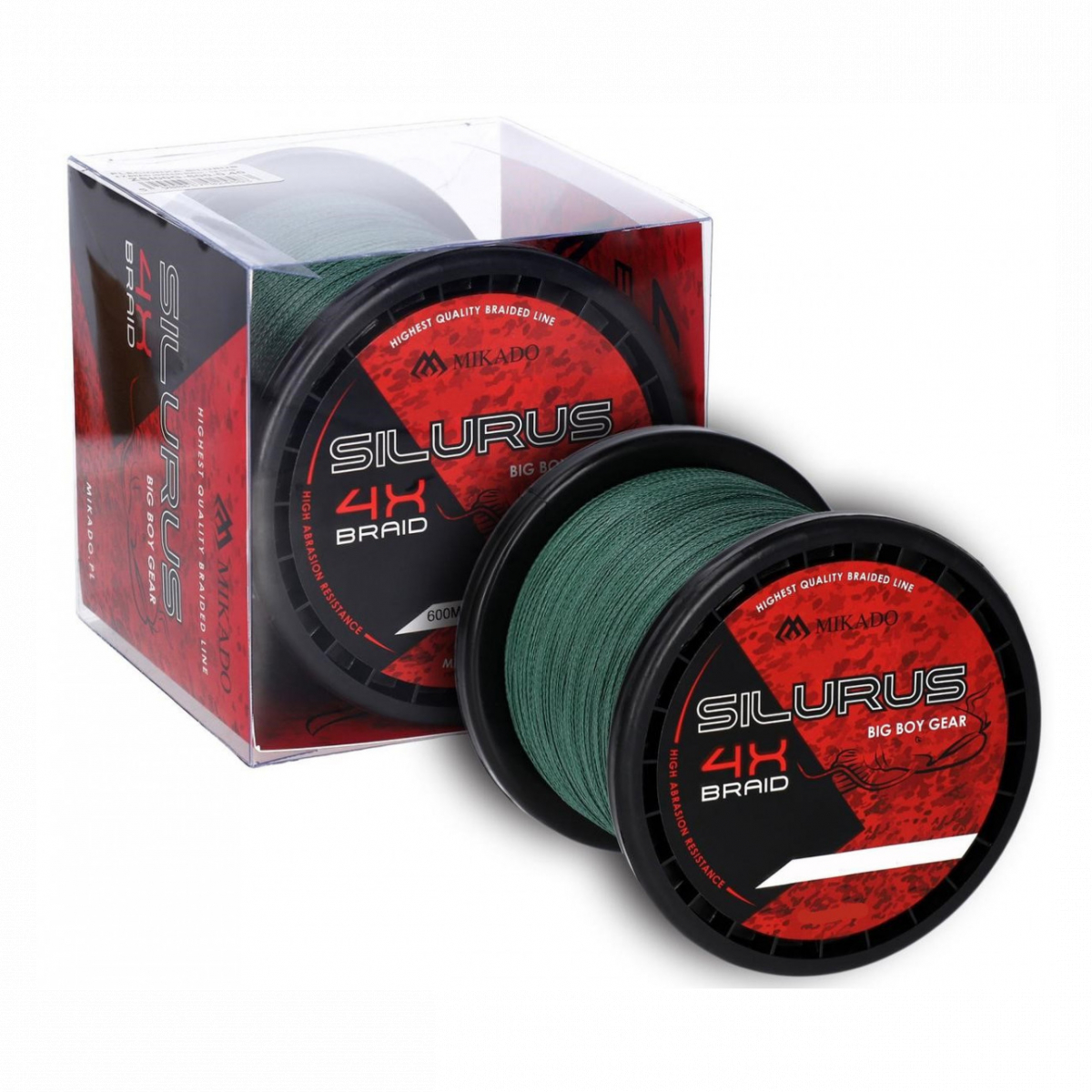 

Шнур Mikado Silurus 4x Braid 600m 0.35mm 33.40kg green (ZSI00G-600-0.35)