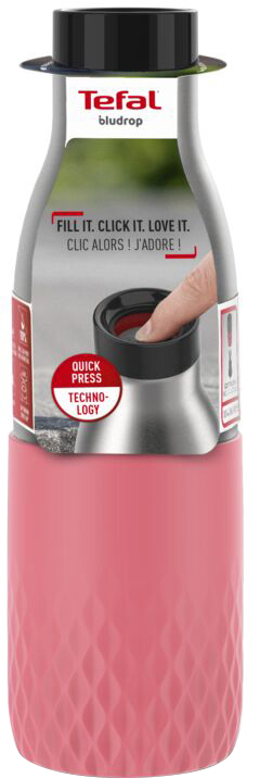 

Термобутылка Tefal Bludrop soft touch 500 мл Корал