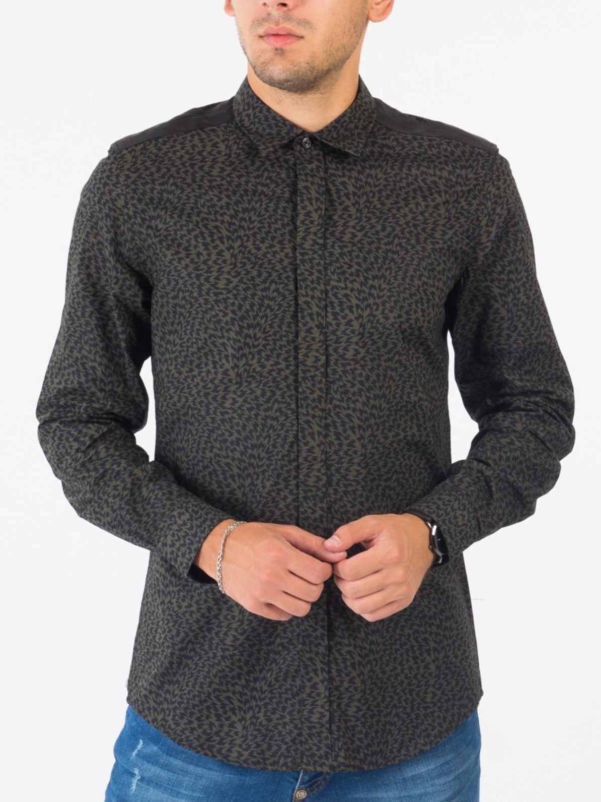 

Рубашка Antony Morato MMSL00250  Хаки, Рубашка Antony Morato MMSL00250 S Хаки