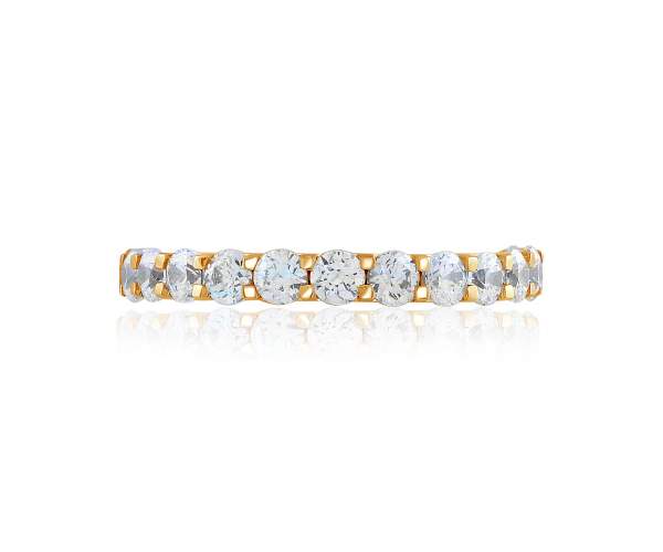 

Кольцо-дорожка золотое с камнем SWAROVSKI Zirconia, КД4280SW, 18.5 размер