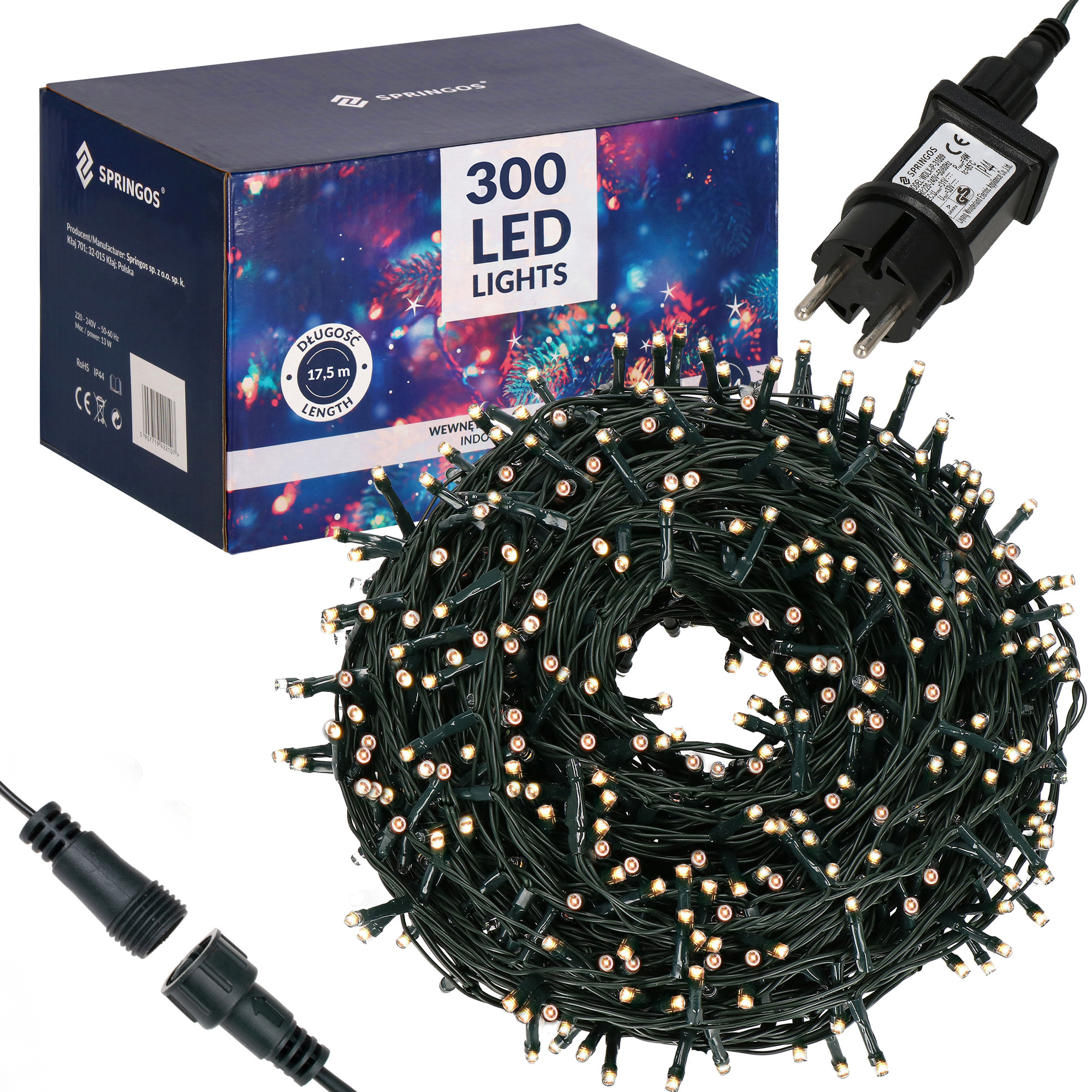 

Гирлянда уличная (наружная) Springos 15 м 300 LED CL0321 Warm White