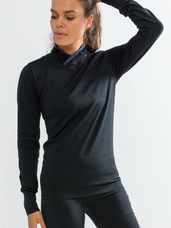 

Лонгслив Craft Fuseknit Comfort Wrap LS Woman 1906591-999000 M Черный