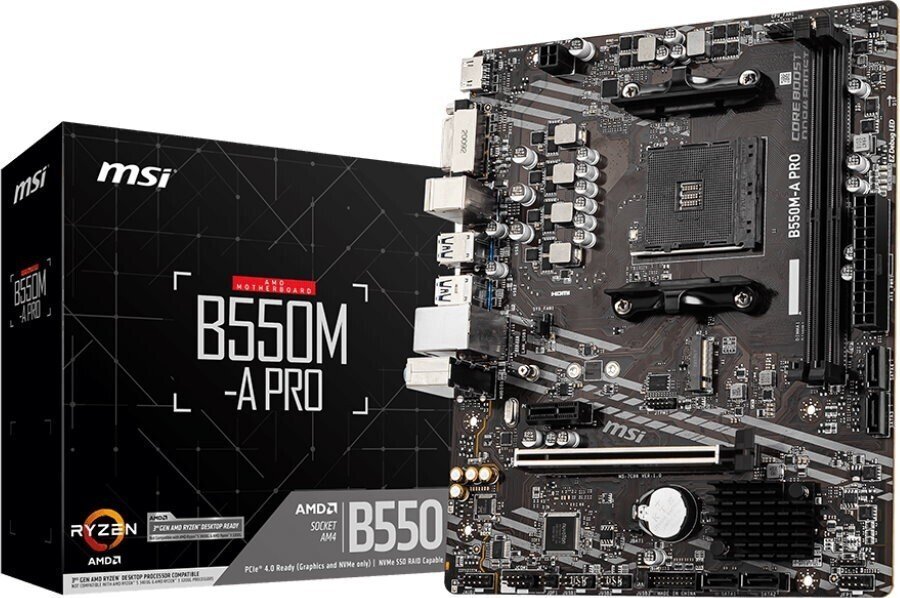 

Материнська плата MSI B550M-A PRO Socket AM4 AMD B550