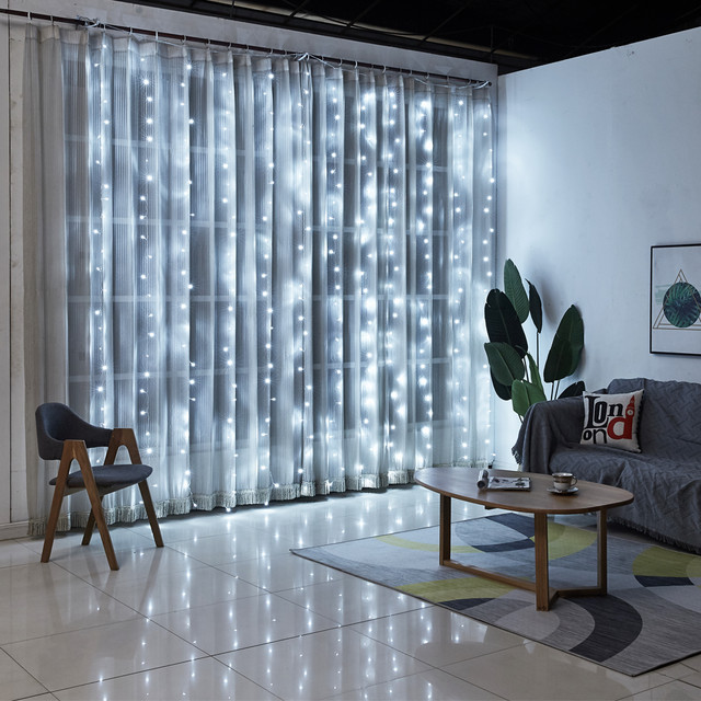 

Гирлянда штора "Водопад" 2mx2m 300 LED Белый