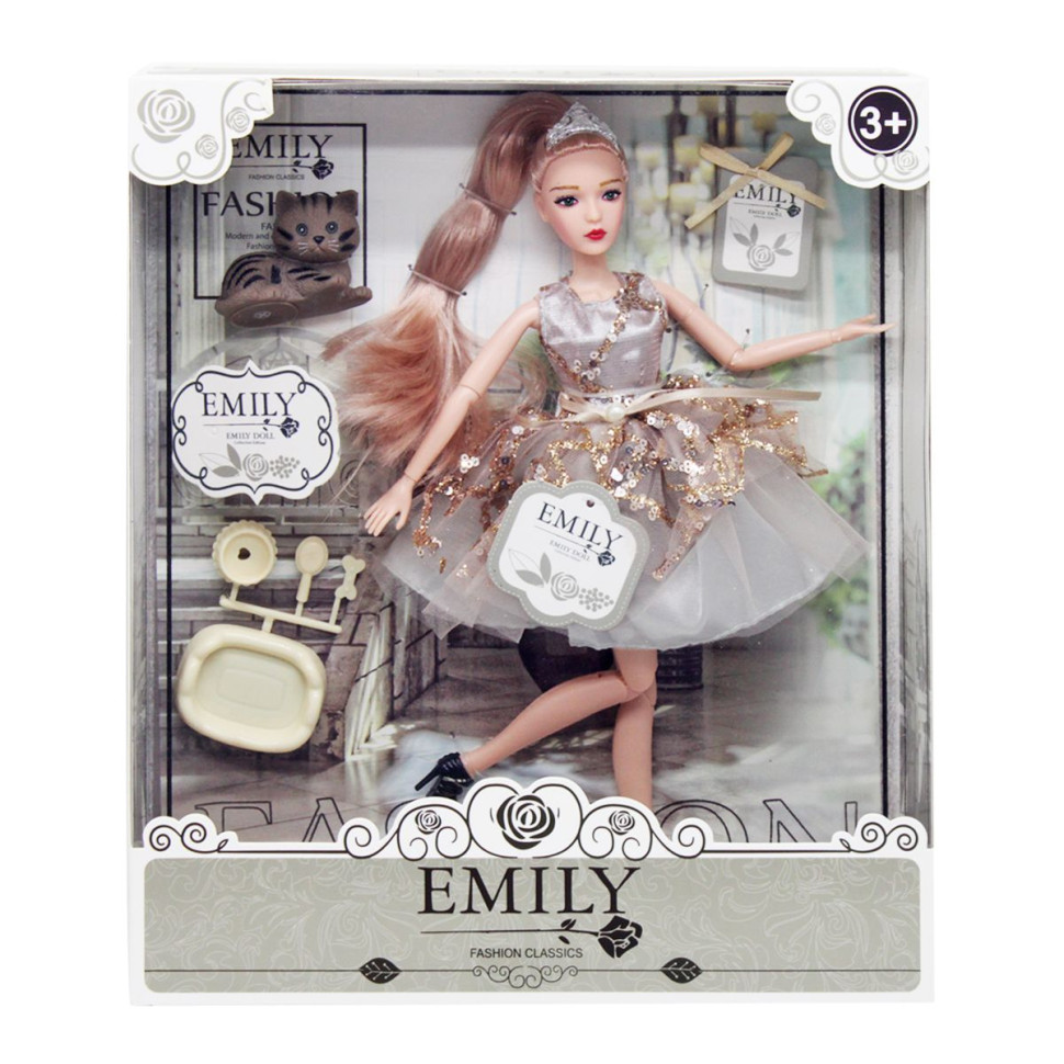 

Кукла "Emily" QJ Toys QJ090B с аксессуарами, 29 см
