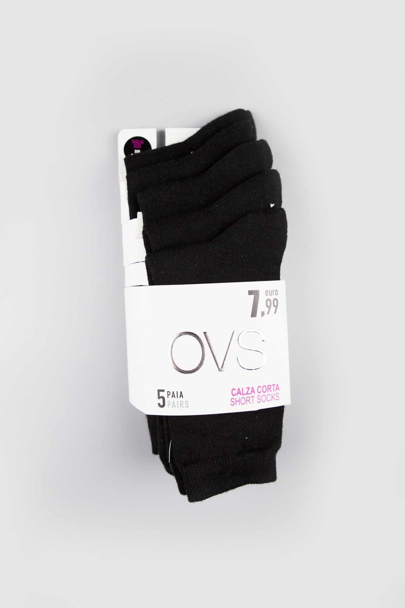 

Носки 5 пар OVS 38/40 черный 2005338280563