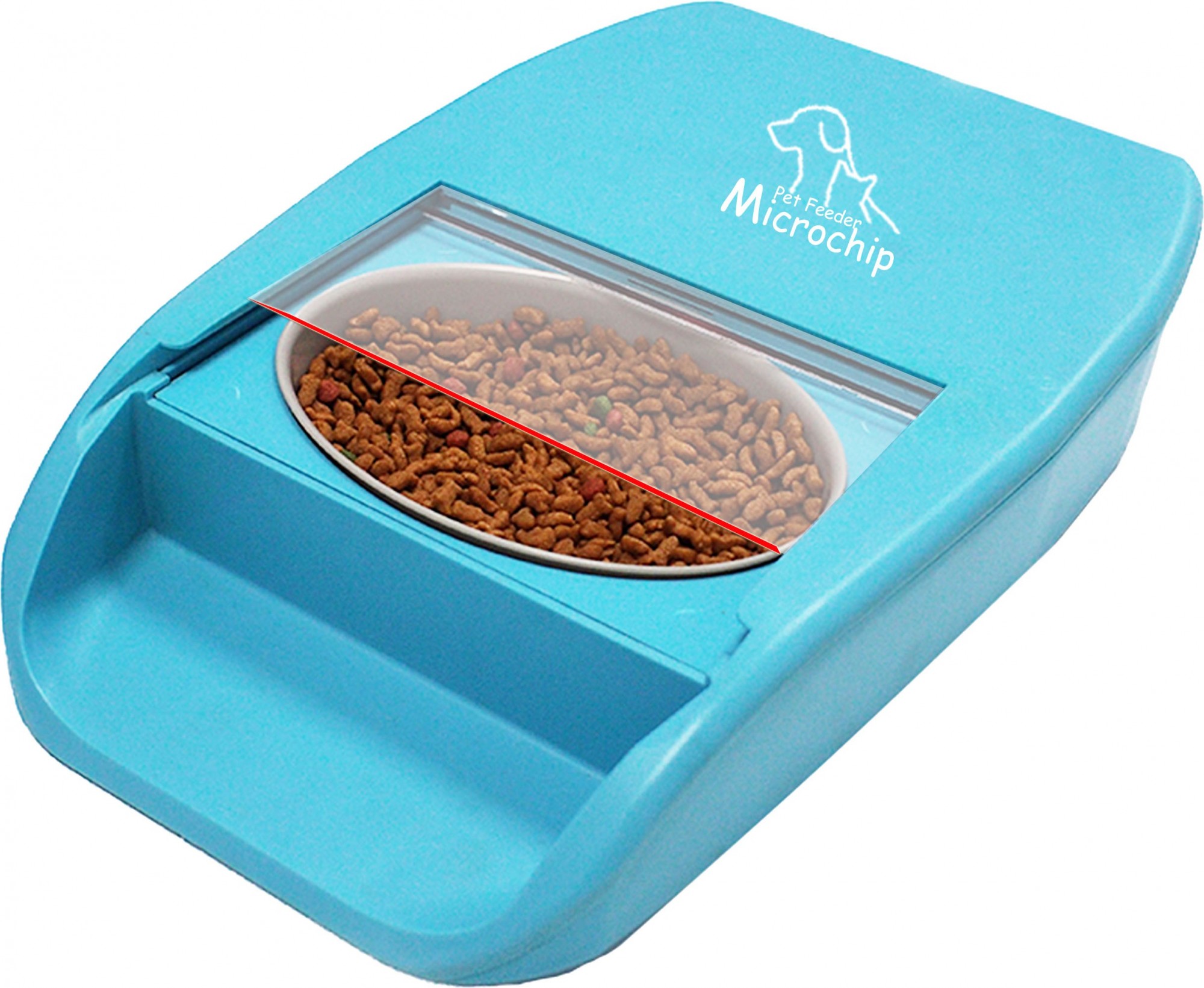

Кормушка для кошек и собак автоматическая c микрочипом Taipets Microchip JMQ-335 Plus, 500мл. Голубая