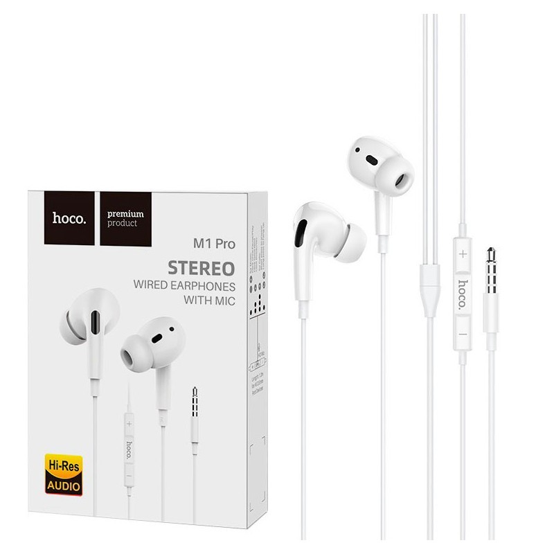 

Наушники проводные HOCO M1 Pro 3.5мм с микрофоном Белый (269008)