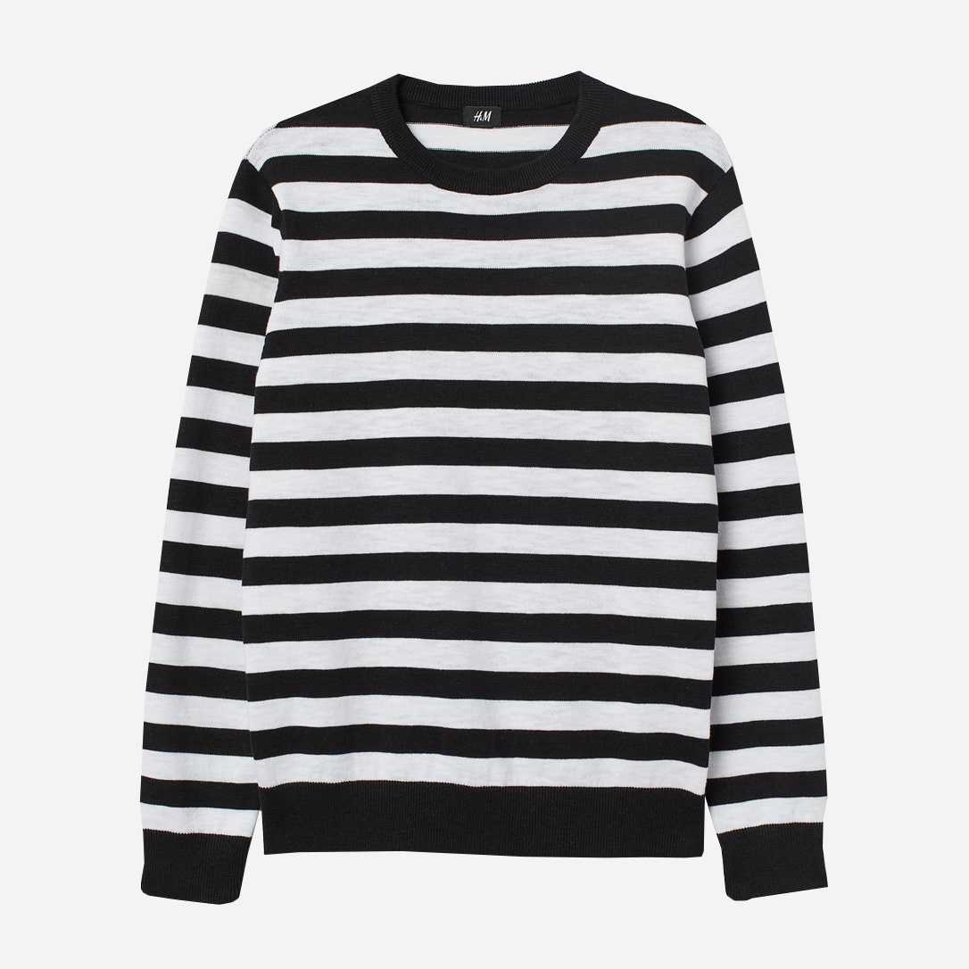 

Джемпер H&M 736972 XL Черно-белый