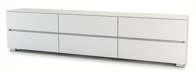 

Белая тумба под телевизор Meblion «Жемчужина мини ЛДСП 2 метра»