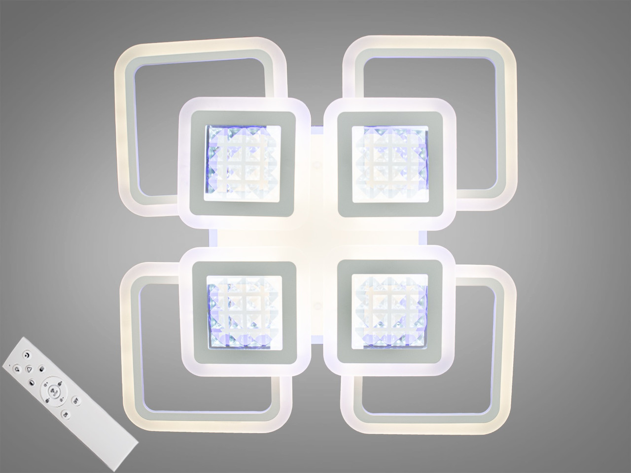 

Потолочная LED-люстра с диммером и подсветкой, 185W 2723K