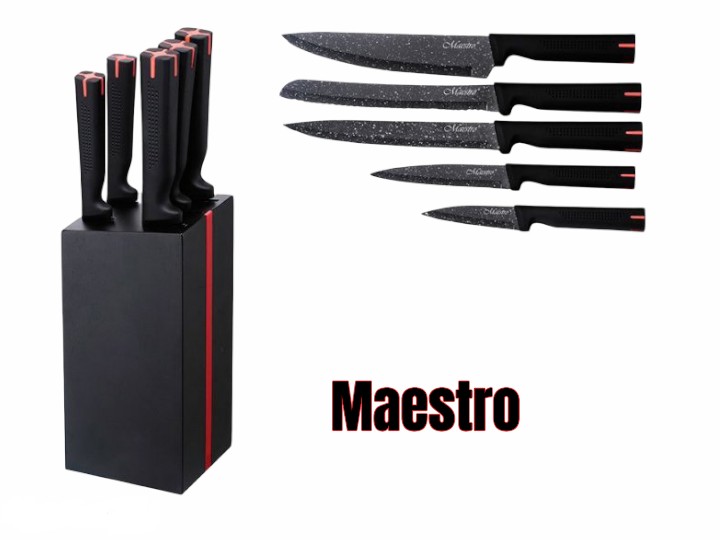 

Ножи кухонные в наборе MAESTRO 1417, Набор ножей 6 предметов